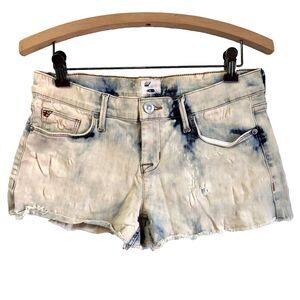 Hudson Women's Amber Fray Hem Cutoff Distressed Denim  Shorts Sz 26 MSRP$155